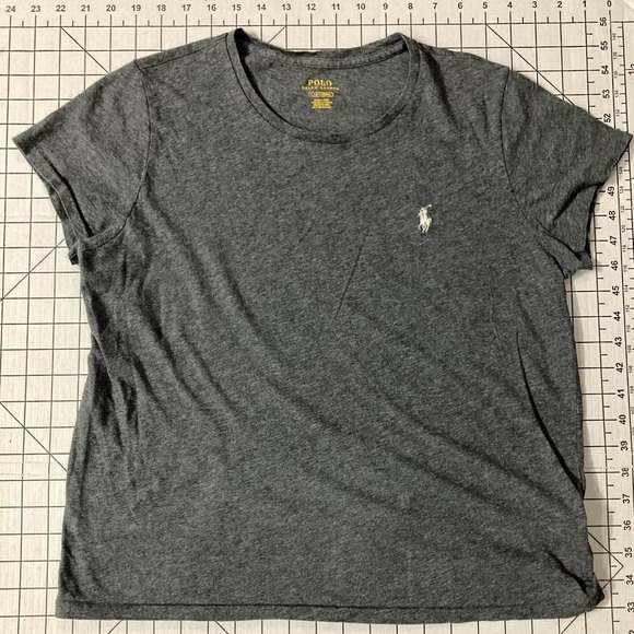 Polo Ralph Lauren Tops - (2) Polo Ralph Lauren Women’s Large Grey Tees